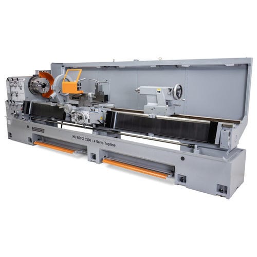 Традиционный токарный станок - HU 660x3300-4 Vario Topline DRO - Huvema B.V. - горизонтальный / жесткий / для производства