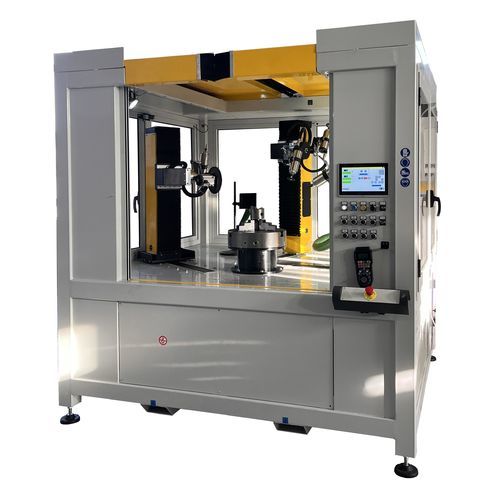 Угловой станок для удаления заусенцев для шестерен - TM1000-CNC - TECNOMACCHINE - чистки щеткой / для скашивания кромок / ЧПУ