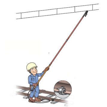 Крюк для соединения - Hasegawa Electric Co., Ltd. - для кабеля / для грунта / из металла