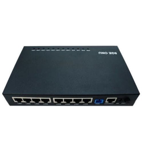 Unité de réseau optique для интерьера - GPU080-8GL-PSE - Guangzhou Yuhong Technology CO., Ltd - с внешним адаптером блока питания / с металлическим шасси / через Ethernet