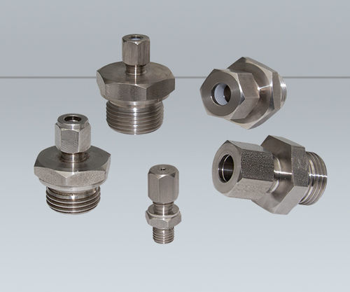 Фитинг для вакуума - GÜNTHER GmbH Temperaturmesstechnik - винтовой / из нержавеющей стали / из ПТФЭ