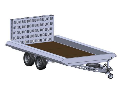 Прицеп платформа - SLT-3500-S - SingleLift - для машины / для техники для строительных работ / двухосный