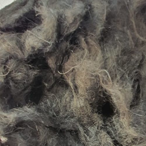 Волокно из полиэстера - Black - Recycling Fibers - из ткани