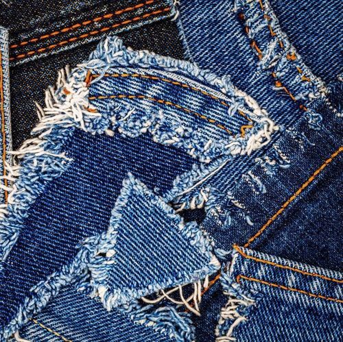 Цветная ткань - Denim Clips - Recycling Fibers - волоконная ткань