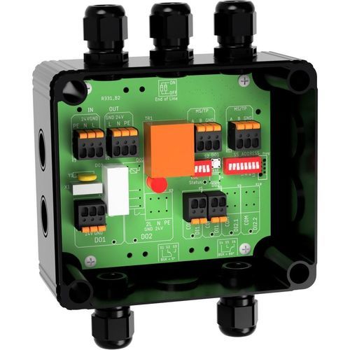 Электромеханический модуль-реле - FBB-2DI1DO-R.230 - Romutec Steuer- u. Regelsysteme GmbH - AC / для коммутации / цифровой