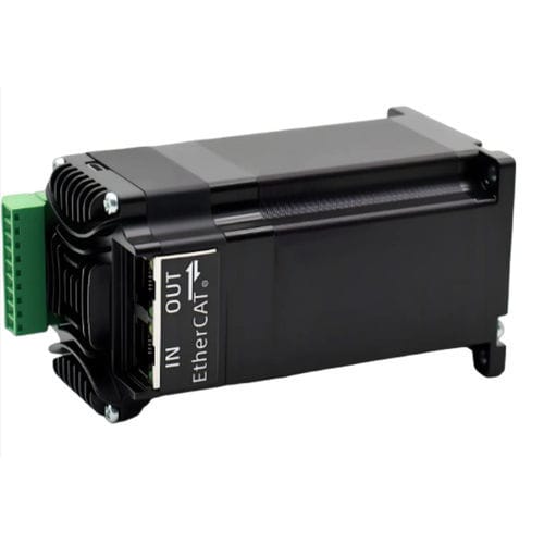 Шаговый двигатель - 57BH83EC12IE - NEOTON MOTOR - 60V / 24 В / со встроенными кодировщиком и приводом