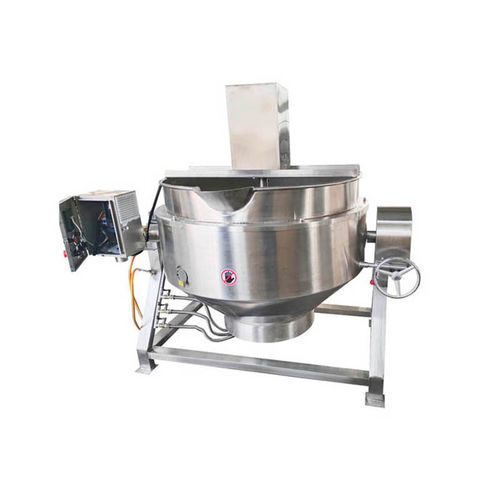 Варочная установка с двойной оболочкой - QJC series - Zhucheng Jiapin Food Machinery Co., Ltd. - газовая / батч / c разгрузкой путем опрокидывания