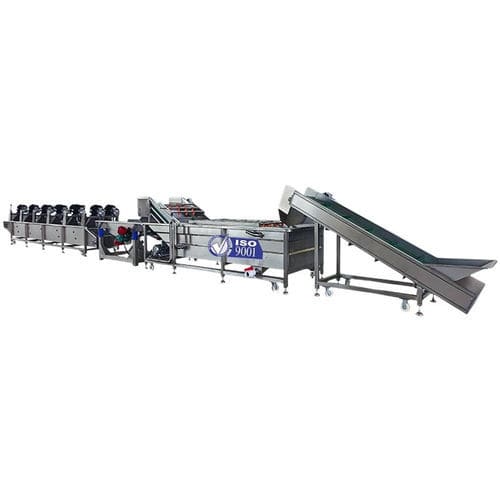 Линия для мойки продуктов питания для овощей - Zhucheng Jiapin Food Machinery Co., Ltd. - для фруктов / для листовых овощей / для клубнеплодов