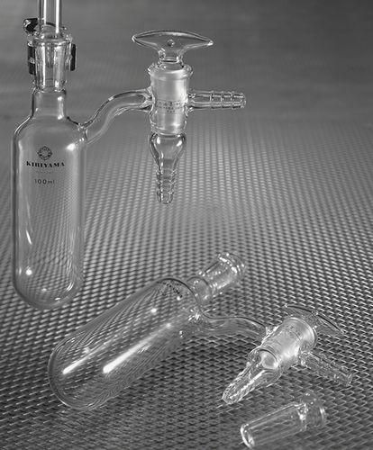 Лабораторная пробирка фильтрации - KIRIYAMA GLASS WORKS CO. - из стекла