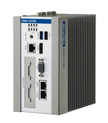 Встроенный ПК - UNO-1372G - ADVANTECH - на DIN-рейке / Intel® Atom E3845 / VGA