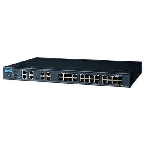 Управляемый коммутатор Ethernet - EKI-7428G-4CI - ADVANTECH - 28 портов / гигабит / уровня 2