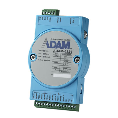 Смещенный выходной модуль - ADAM-6224 - ADVANTECH - аналоговый / Modbus TCP / Ethernet