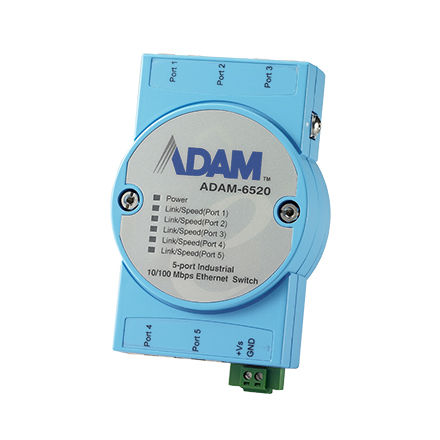 Неуправляемый коммутатор Ethernet - ADAM-6520 - ADVANTECH - на DIN-рейке / встроенный / настенный