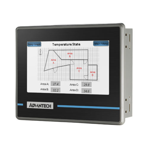 Терминал с резистивным сенсорным экраном - WOP-204K - ADVANTECH - встраиваемый / 320x240 / RISC