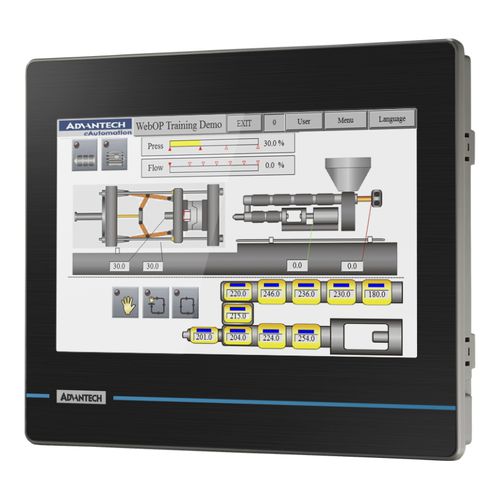 Терминал с резистивным сенсорным экраном - WOP-210K - ADVANTECH - встраиваемый / 1024x600 / RISC