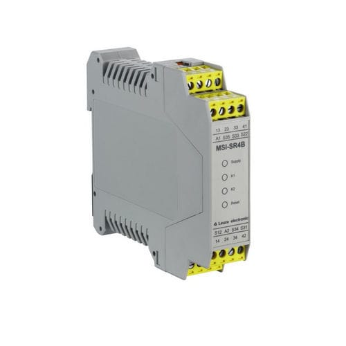 Реле безопасности с аварийной остановкой - MSI-SR4B-01  - Leuze electronic GmbH + Co. KG - 3NO / NO/NF / 1NF