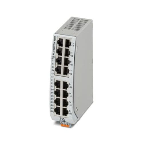 Неуправляемый коммутатор Ethernet - FL SWITCH 1116N - PHOENIX CONTACT GmbH & Co. KG - 16 портов / на DIN-рейке / RJ45