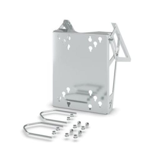Опора из нержавеющей стали - POS POLEFIX S 108 VA - PHOENIX CONTACT GmbH & Co. KG - с фотоэлектрической панелью