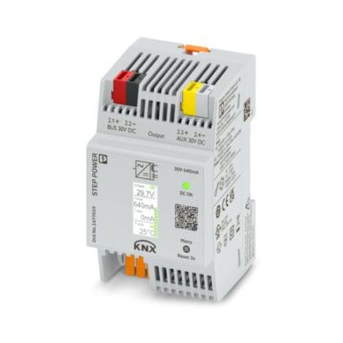 Источник электропитания AC/DC - STEP3-PS/1AC/KNX/640/LPT - PHOENIX CONTACT GmbH & Co. KG - на DIN-рейке / монофазовый / для модуля шины