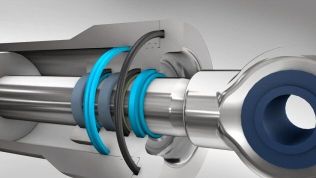 Уплотнитель для гидравлического цилиндра - Trelleborg Sealing Solutions - кольцевой / из ПТФЭ / из PU