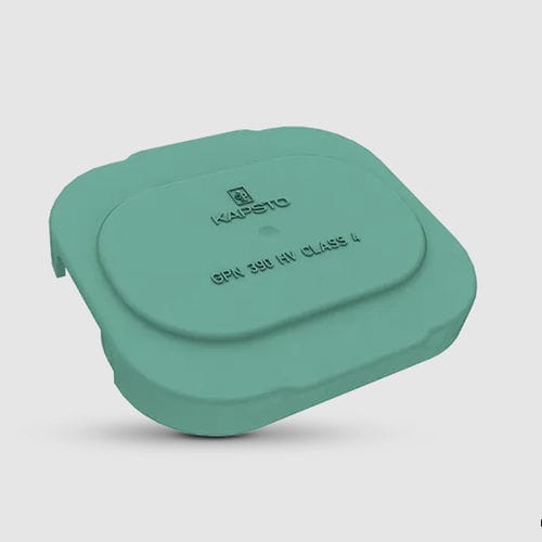 Прямоугольная крышка - GPN 390 Type C - Pöppelmann - из пластика / для электрического соединителя / защитная