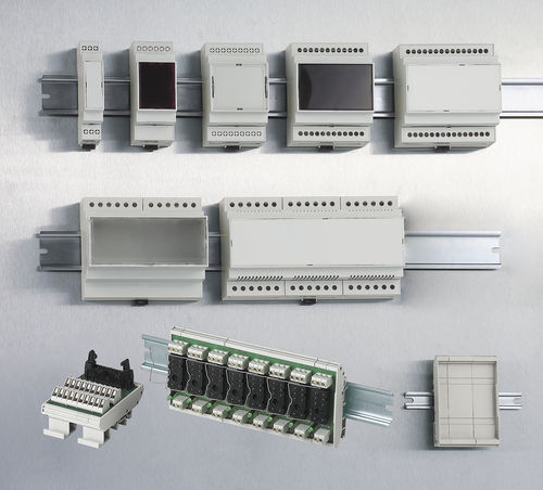 Корпус для DIN-рейки - Railtec C - OKW Odenwälder Kunststoffwerke Gehäusesysteme GmbH - модульный / из поликарбоната / для электронного оборудования