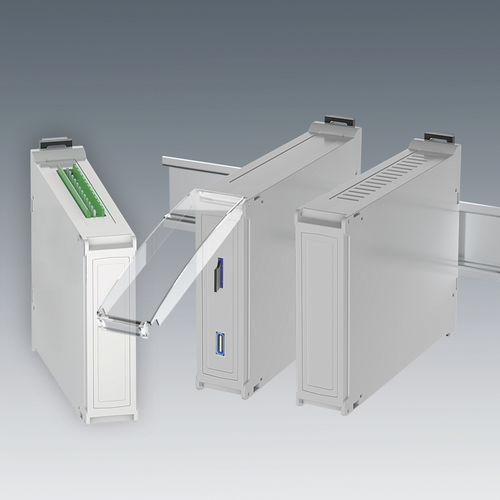 Корпус для DIN-рейки - RAILTEC BP M22 - OKW Odenwälder Kunststoffwerke Gehäusesysteme GmbH - модульный / из поликарбоната / для электронного оборудования