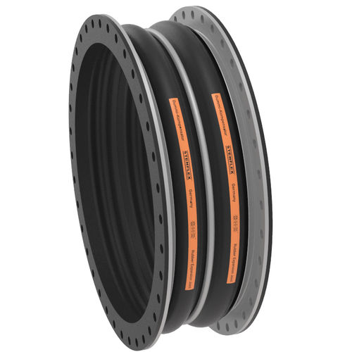 Компенсатор линейного расширения из каучука - C-2 - STENFLEX Rudolf Stender GmbH - круглый / с фланцем / осевой