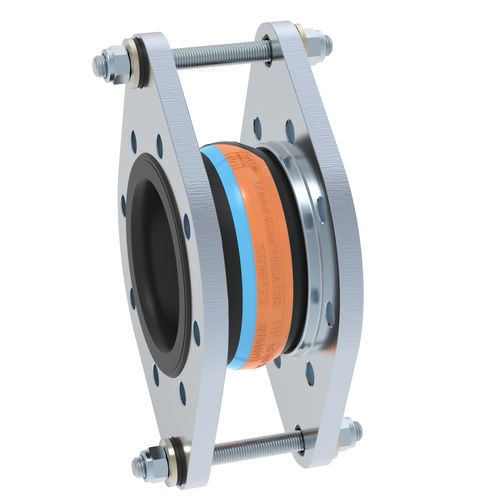 Компенсатор линейного расширения из каучука - AS-2 - STENFLEX Rudolf Stender GmbH - круглый / с фланцем / осевой