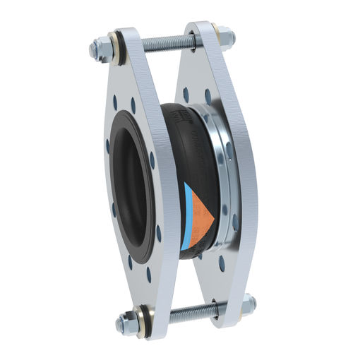 Компенсатор линейного расширения из каучука - RS-2 - STENFLEX Rudolf Stender GmbH - круглый / с фланцем / для системы отопления