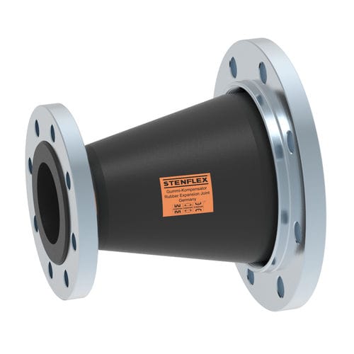 Компенсатор линейного расширения из каучука - G - STENFLEX Rudolf Stender GmbH - круглый / с фланцем / осевой