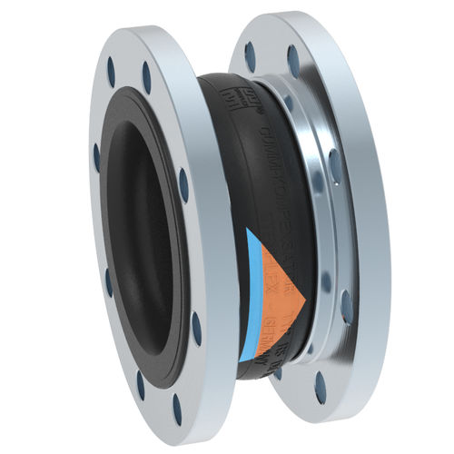 Компенсатор линейного расширения из каучука - RS-1 - STENFLEX Rudolf Stender GmbH - круглый / с фланцем / осевой