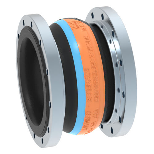 Компенсатор линейного расширения из каучука - VS-1 - STENFLEX Rudolf Stender GmbH - круглый / с фланцем / осевой
