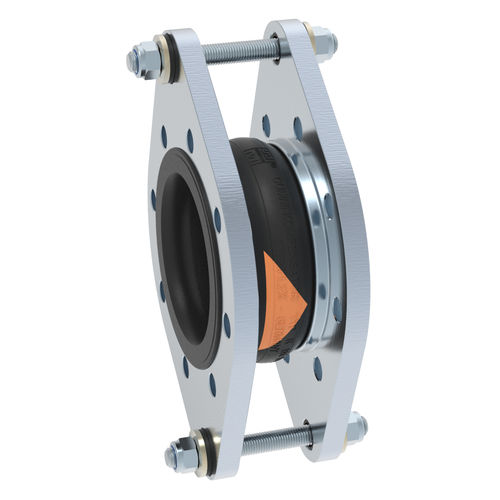 Компенсатор линейного расширения из каучука - R-2  - STENFLEX Rudolf Stender GmbH - круглый / с фланцем / осевой