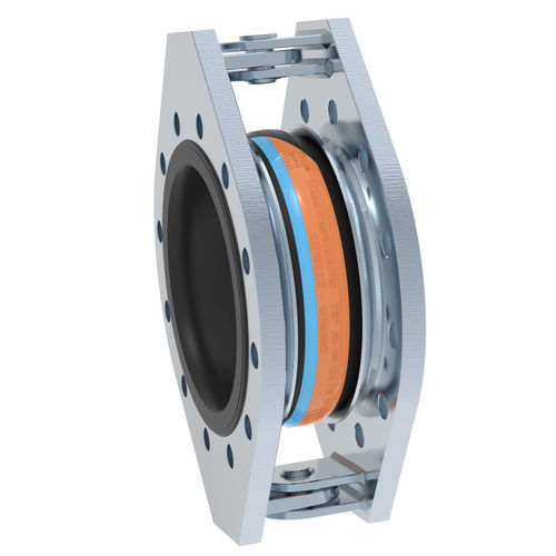 Компенсатор линейного расширения из каучука - AS-3  - STENFLEX Rudolf Stender GmbH - круглый / с фланцем / для канализации