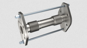 Компенсатор линейного расширения из стали - SF-25 - STENFLEX Rudolf Stender GmbH - круглый / с фланцем / для канализации