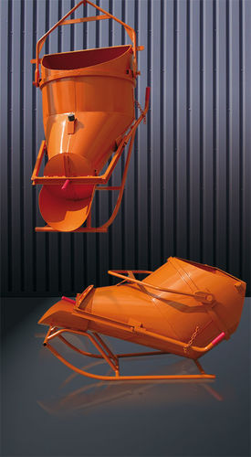 Конический ковш для подачи бетона - 1025 series - Eichinger Equipement - с открывающимся дном