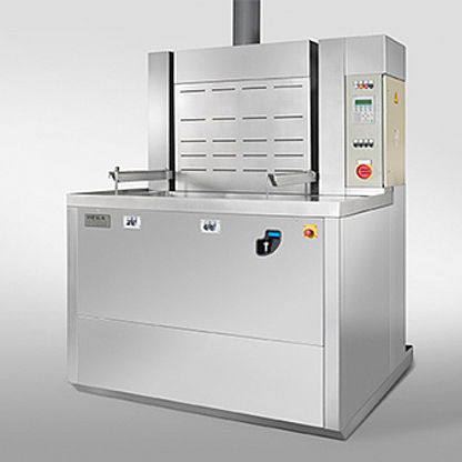 Ультразвуковая система очистки - Micro + Hega Surfaces GmbH - полуавтоматическая / с конвейером