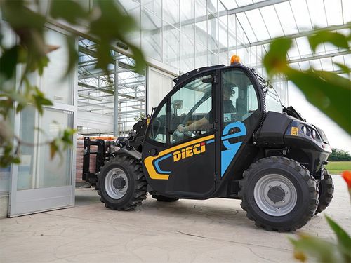 Электрический телескопический вилочный погрузчик - e-Smart - DIECI S.r.l. - компактный / высокоэффективный