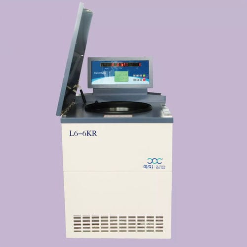 Машина-центрифуга для лабораторий - L6-6KR - Hunan Kecheng Instrument Equipment Co.,Ltd - для продовольственного банка / напольная / вертикальная
