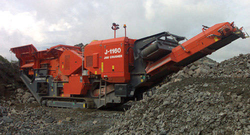Щековая камнедробилка - J-1160  - TEREX Mobile Processing Equipment - мобильная / гусеничная / компактная