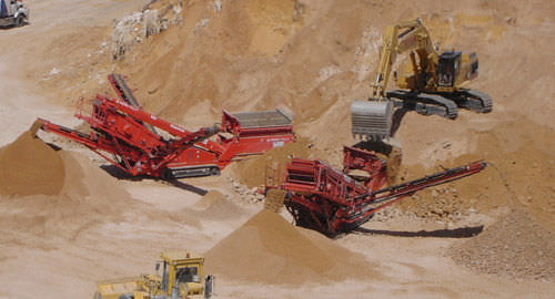 Грубое сито для шахты - 683 - TEREX Mobile Processing Equipment - вибрирующее / мобильное / для окатышей