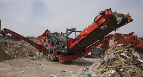 Грубое сито для строительной площадки - 883+ Spaleck - TEREX Mobile Processing Equipment - для переработки / мобильное / для сыпучих материалов