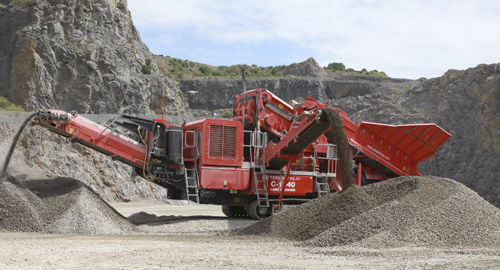 Камнедробилка с гидравлическим конусом -  C-1540 Hybrid - TEREX Mobile Processing Equipment - мобильная / высокая производительность / гусеничная