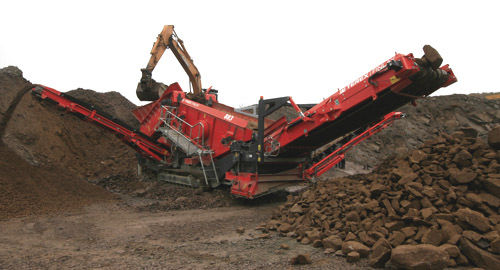 Грубое сито для строительной площадки - 883+ - TEREX Mobile Processing Equipment - для шахты / для переработки / мобильное