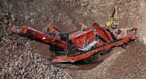 Грубое сито для строительной площадки - 873 - TEREX Mobile Processing Equipment - для переработки / мобильное / для сыпучих материалов