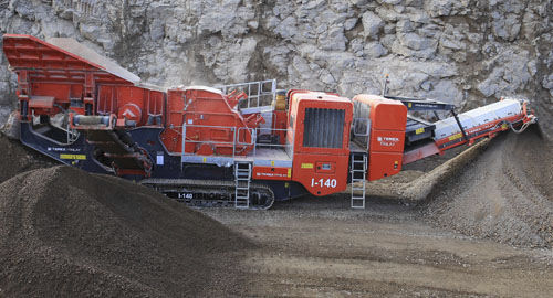 Ударная камнедробилка - I-140 - TEREX Mobile Processing Equipment - мобильная / гусеничная