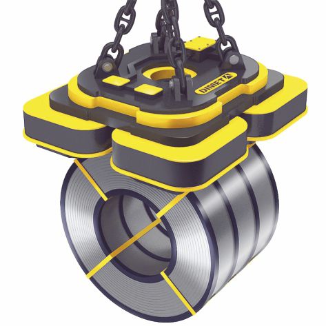 Подъемный электромагнит для катушки - EMGU SERIES - DIMET GmbH - с электрическим переключением / для погрузно-разгрузочных работ