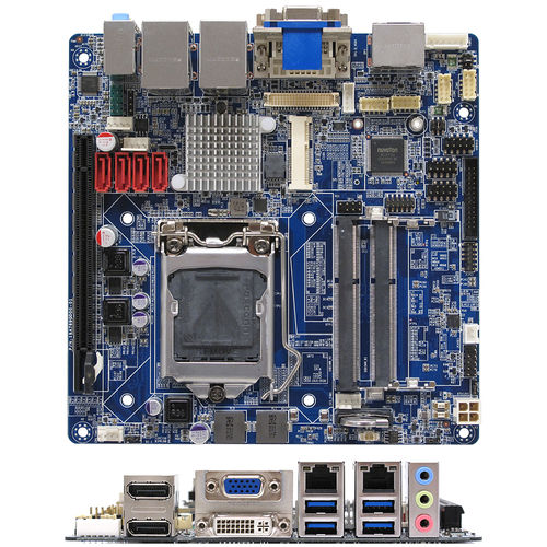 Материнская плата мини-ITX - MX87QD - BCM Advanced Research - Intel® Core™ i series / Intel Q87 / DDR2