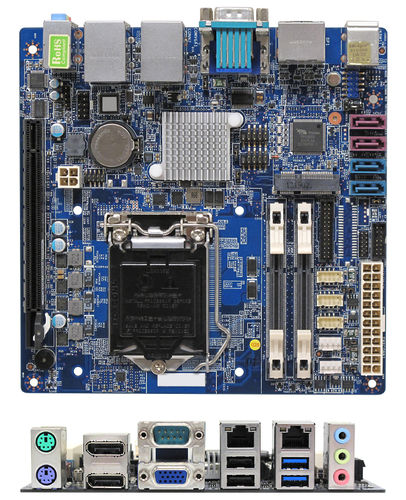 Материнская плата мини-ITX - MX81H - BCM Advanced Research - Intel® Core™ i series / Intel® H81 / DDR2